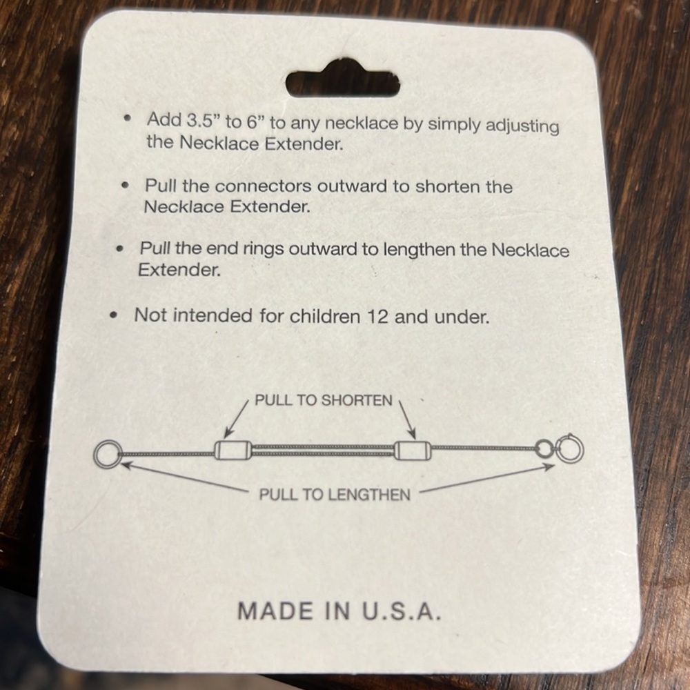 Necklace Adjustable Extender - Picture 2 of 2